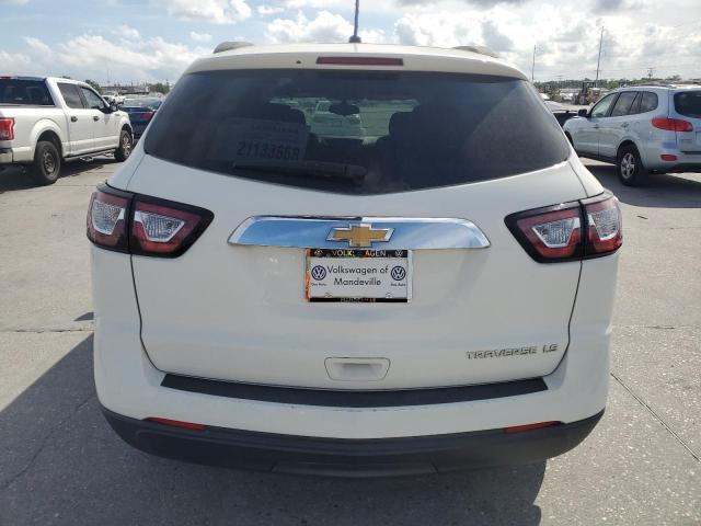 1GNKRFED8DJ151916 - 2013 CHEVROLET TRAVERSE LS WHITE photo 6