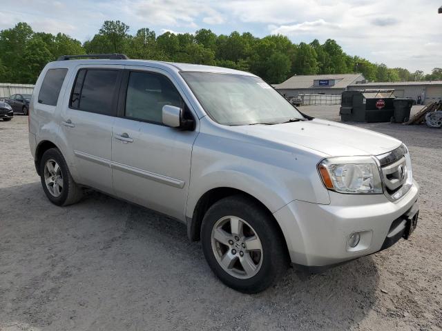 5FNYF48579B031821 - 2009 HONDA PILOT EXL SILVER photo 4