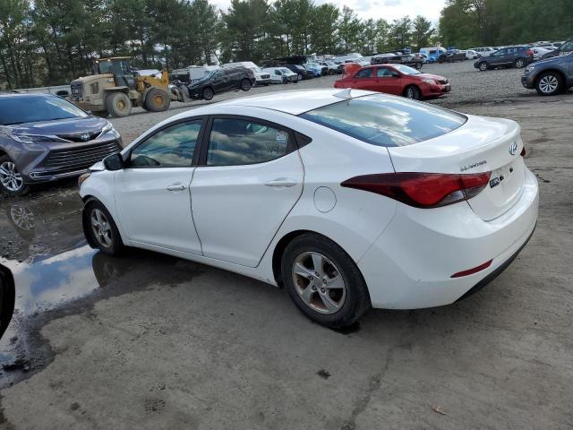 5NPDH4AE4EH472174 - 2014 HYUNDAI ELANTRA SE WHITE photo 2