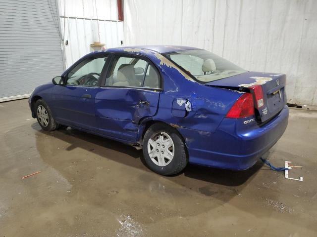 2HGES163X4H580867 - 2004 HONDA CIVIC DX VP Mavi foto 2