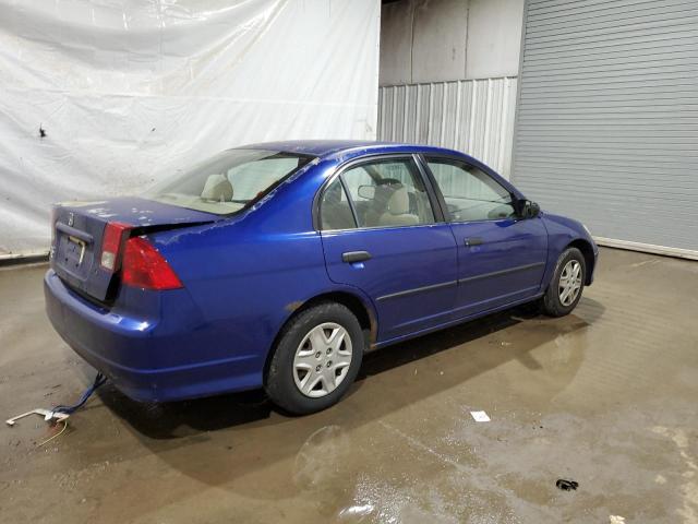 2HGES163X4H580867 - 2004 HONDA CIVIC DX VP BLUE photo 3