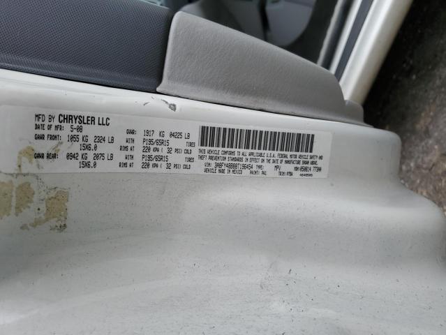 3A8FY48B88T196454 - 2008 CHRYSLER PT CRUISER WHITE photo 12