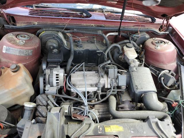 1G4AG54N1N6413290 - 1992 BUICK CENTURY SPECIAL BURGUNDY photo 11