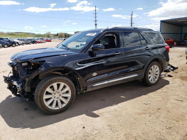 1FM5K8LC7NGB56843 - 2022 FORD EXPLORER KING RANCH BLACK photo 1