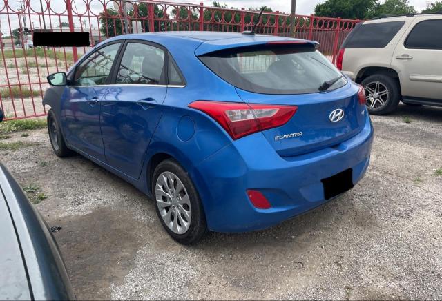 KMHD35LH9HU382567 - 2017 HYUNDAI ELANTRA GT BLUE photo 3