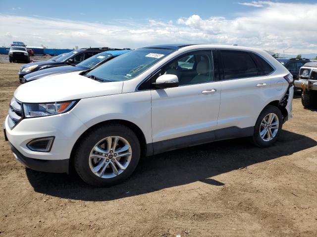 2FMTK3J94FBB15676 - 2015 FORD EDGE SEL WHITE photo 1