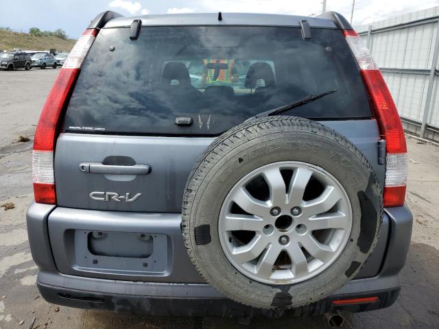 JHLRD78906C027216 - 2006 HONDA CR-V SE GRAY photo 6