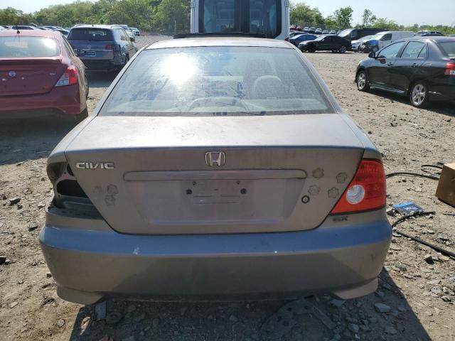 1HGEM22974L033147 - 2004 HONDA CIVIC EX GRAY photo 6