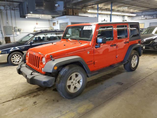 1C4BJWDG7GL221961 - 2016 JEEP WRANGLER U SPORT RED photo 1