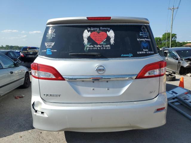 JN8AE2KP9D9069125 - 2013 NISSAN QUEST S SILVER photo 6