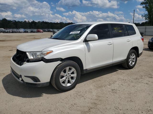 5TDZA3EHXBS009843 - 2011 TOYOTA HIGHLANDER BASE WHITE photo 1