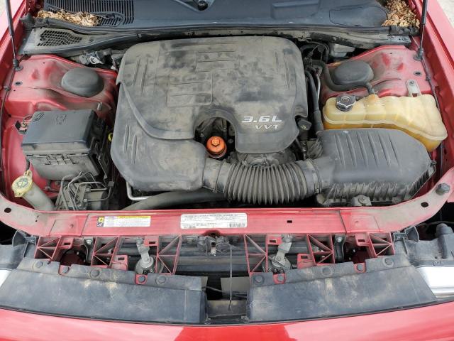 2C3CDYAG4CH187050 - 2012 DODGE CHALLENGER SXT RED photo 11