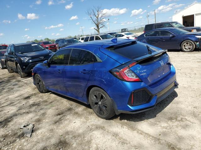 SHHFK7H6XKU209318 - 2019 HONDA CIVIC EX BLUE photo 2