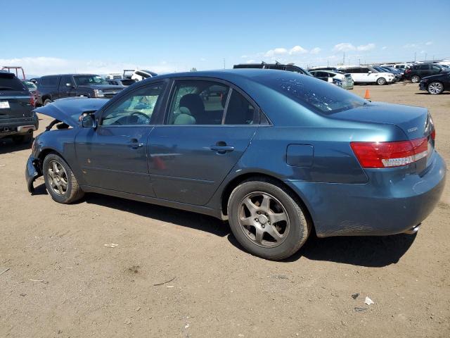 5NPEU46F46H038503 - 2006 HYUNDAI SONATA GLS TEAL photo 2