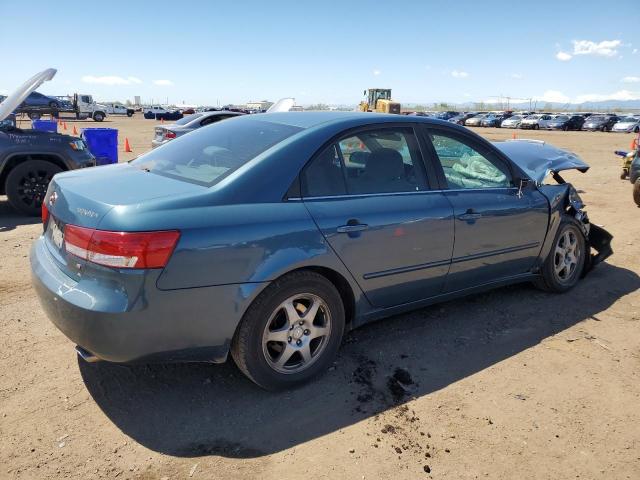 5NPEU46F46H038503 - 2006 HYUNDAI SONATA GLS TEAL photo 3