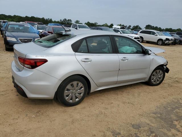 3KPA24AD9LE340881 - 2020 KIA RIO LX SILVER photo 3