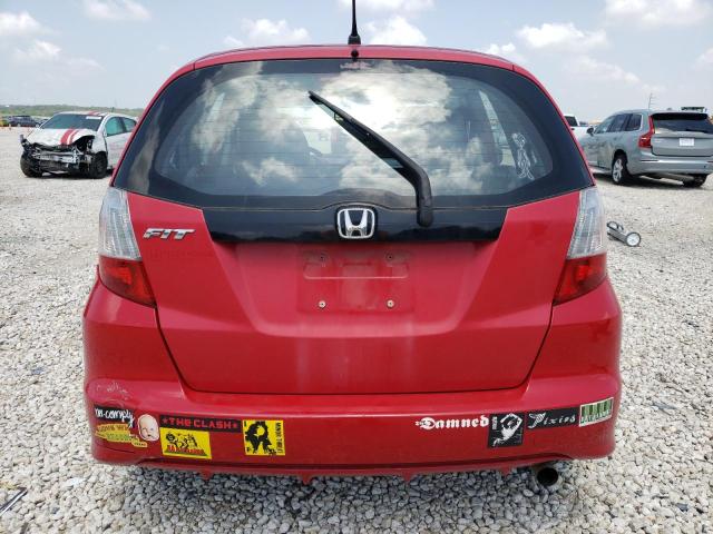 JHMGE8H39BC008370 - 2011 HONDA FIT RED photo 6