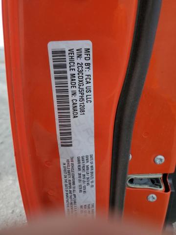 2C3CDXGJ5PH512081 - 2023 DODGE CHARGER SCAT PACK ORANGE photo 12