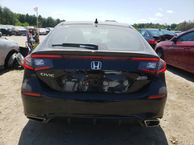 19XFL1H87NE012775 - 2022 HONDA CIVIC SPORT TOURING BLACK photo 6