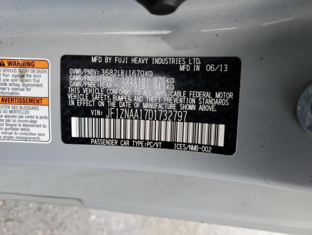 JF1ZNAA17D1732797 - 2013 TOYOTA SCION FR-S 银色 照片 13