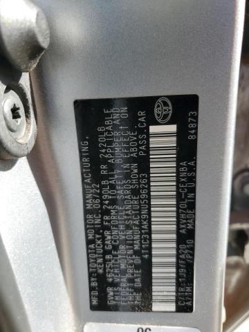 4T1C31AK9NU596263 - 2022 TOYOTA CAMRY LE SILVER photo 12