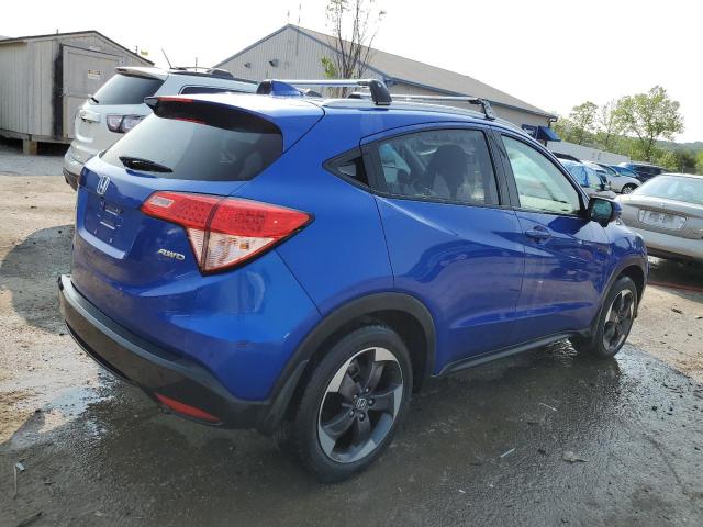 3CZRU6H72JM708386 - 2018 HONDA HR-V EXL BLUE photo 3