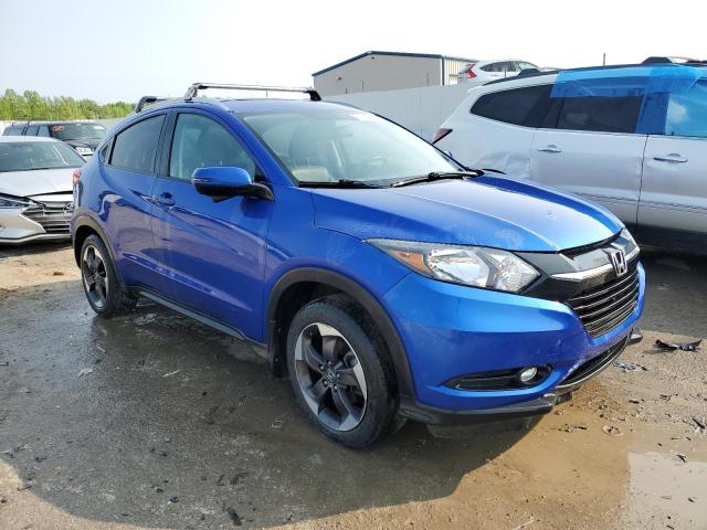 3CZRU6H72JM708386 - 2018 HONDA HR-V EXL BLUE photo 4