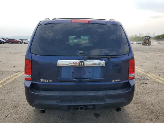 5FNYF4H52DB074391 - 2013 HONDA PILOT EXL BLUE photo 6