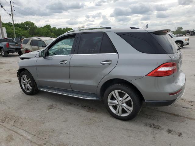 4JGDA5HB1EA388564 - 2014 MERCEDES-BENZ ML 350 4MATIC GRAY photo 2