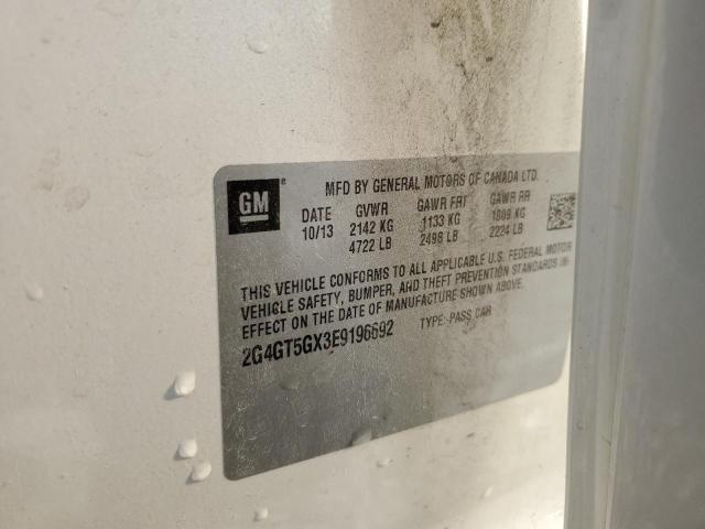 2G4GT5GX3E9196692 - 2014 BUICK REGAL GS Кремовый фото 13