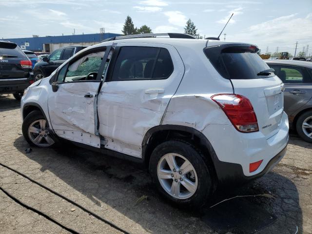 KL7CJPSB3MB342390 - 2021 CHEVROLET TRAX 1LT WHITE photo 2