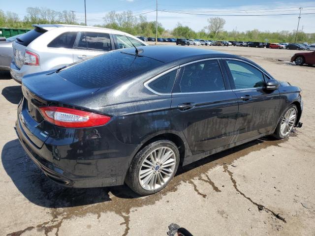 3FA6P0H91FR222330 - 2015 FORD FUSION SE BLACK photo 3