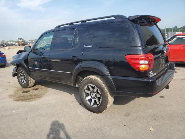 5TDBT48A23S163691 - 2003 TOYOTA SEQUOIA LIMITED BLACK photo 2