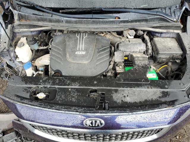 KNDMC5C13J6365717 - 2018 KIA SEDONA EX BLUE photo 12