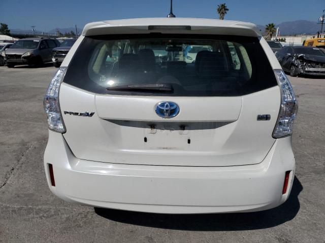 JTDZN3EU6C3137470 - 2012 TOYOTA PRIUS V WHITE photo 6