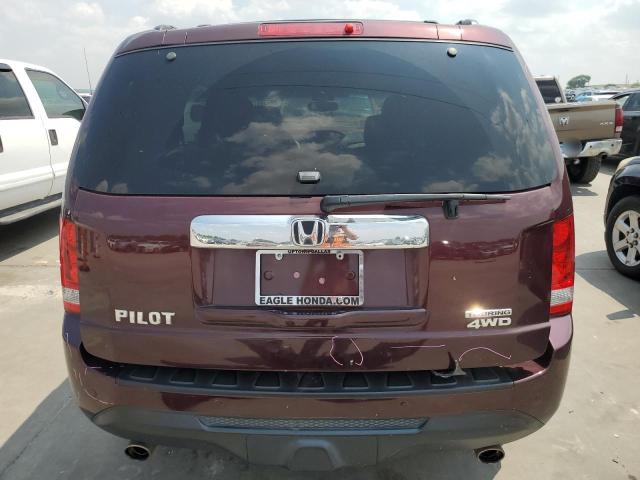 5FNYF4H9XEB019806 - 2014 HONDA PILOT TOURING BURGUNDY photo 6