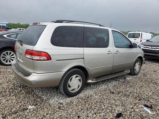 4T3ZF13C41U371032 - 2001 TOYOTA SIENNA LE BEIGE photo 3