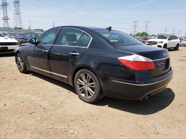 KMHGC46F79U041574 - 2009 HYUNDAI GENESIS 4.6L BLACK photo 2