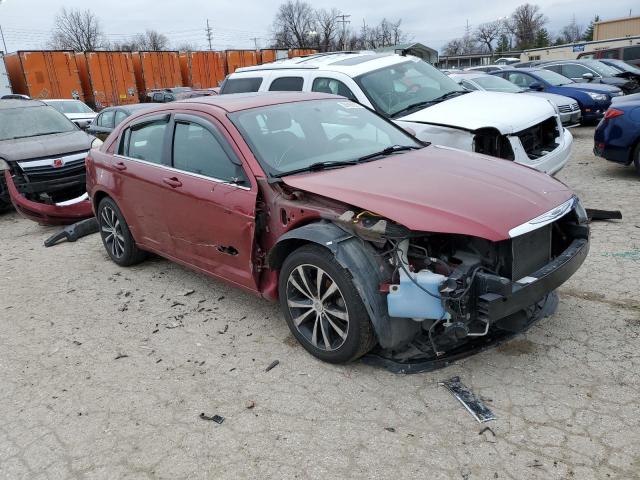 1C3CCBBG8DN739141 - 2013 CHRYSLER 200 TOURING RED photo 4