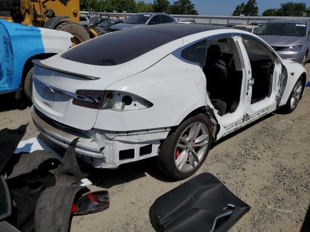 5YJSA1H19EFP56542 - 2014 TESLA MODEL S Білий фото 3