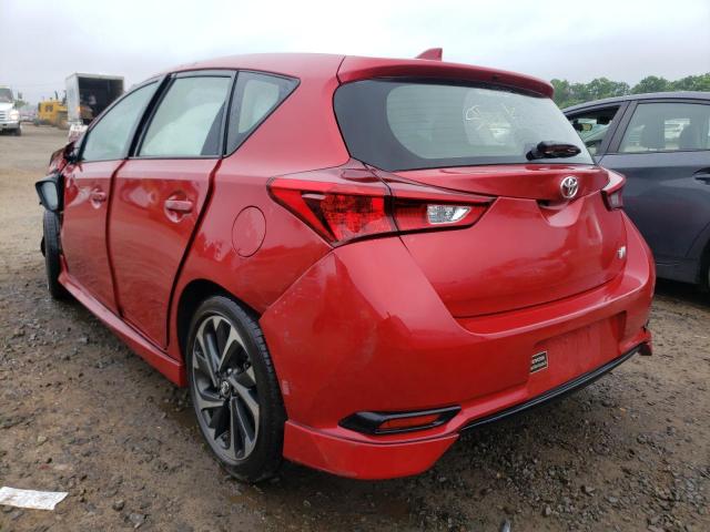 JTNKARJE7JJ572968 - 2018 TOYOTA COROLLA IM RED photo 3