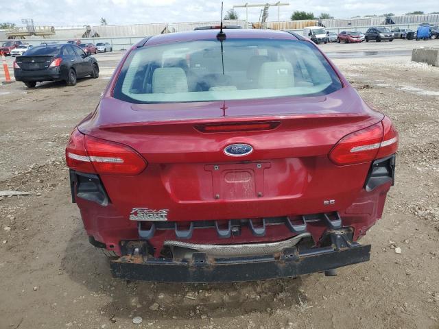 1FADP3F27HL299445 - 2017 FORD FOCUS SE RED photo 6