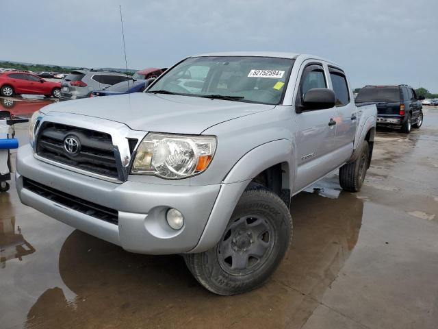 5TELU42N66Z254354 - 2006 TOYOTA TACOMA DOUBLE CAB SILVER photo 1