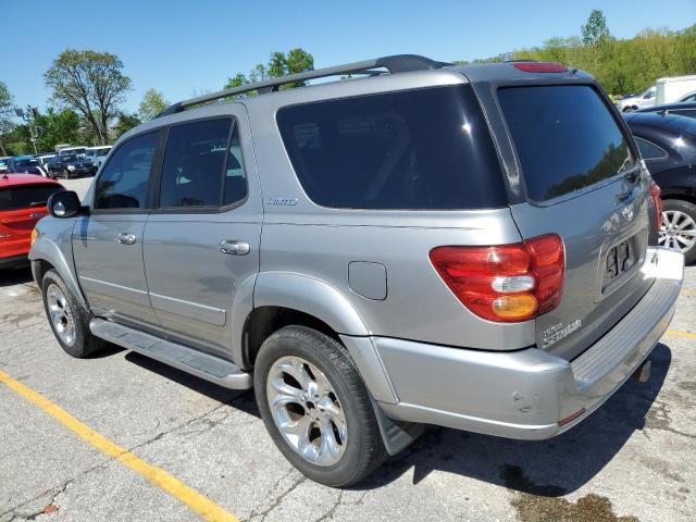 5TDZT38A54S216667 - 2004 TOYOTA SEQUOIA LIMITED SILVER photo 2