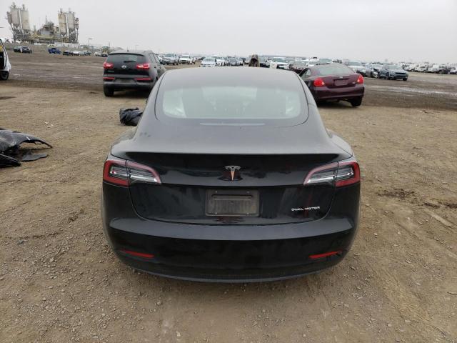 5YJ3E1EB5NF360937 - 2022 TESLA MODEL 3 BLACK photo 6