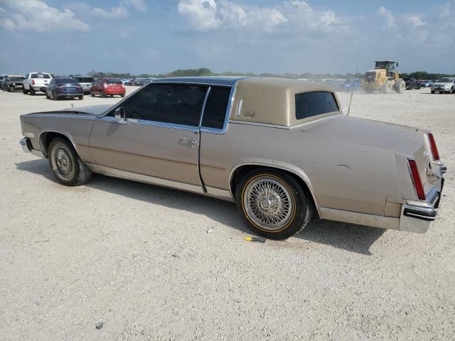 1G6EL5785FE614269 - 1985 CADILLAC ELDORADO TAN photo 2