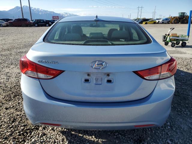 KMHDH4AE9DU541909 - 2013 HYUNDAI ELANTRA GLS BLUE photo 6