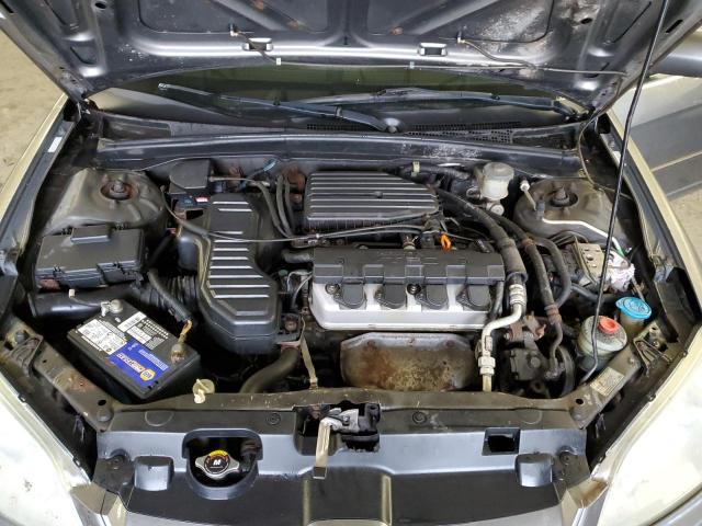 2HGES26744H507793 - 2004 HONDA CIVIC EX GRAY photo 11