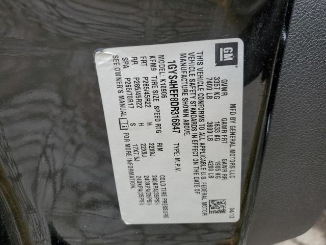 1GYS4HEF8DR316847 - 2013 CADILLAC ESCALADE ESV LUXURY BLACK photo 13