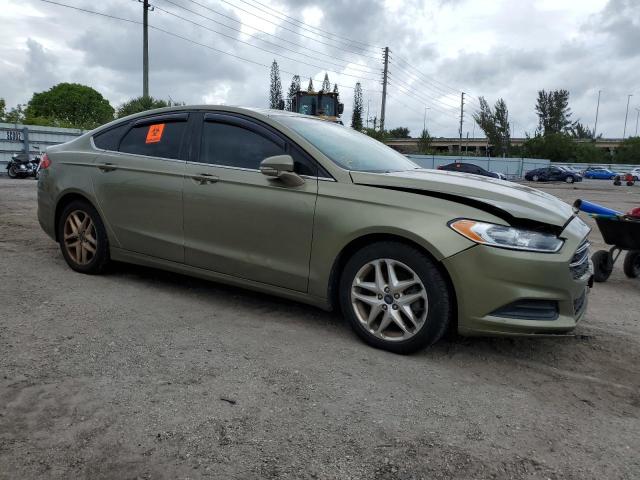 3FA6P0H72DR110955 - 2013 FORD FUSION SE GREEN photo 4